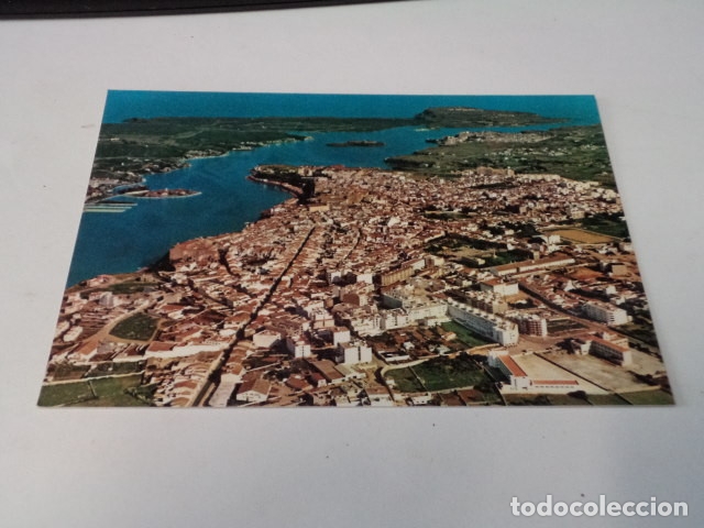 Postales: MENORCA - POSTAL MAH&Oacute;N - VISTA A&Eacute;REA - Foto 1