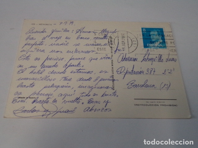 Postales: MENORCA - POSTAL MENORCA - Foto 2