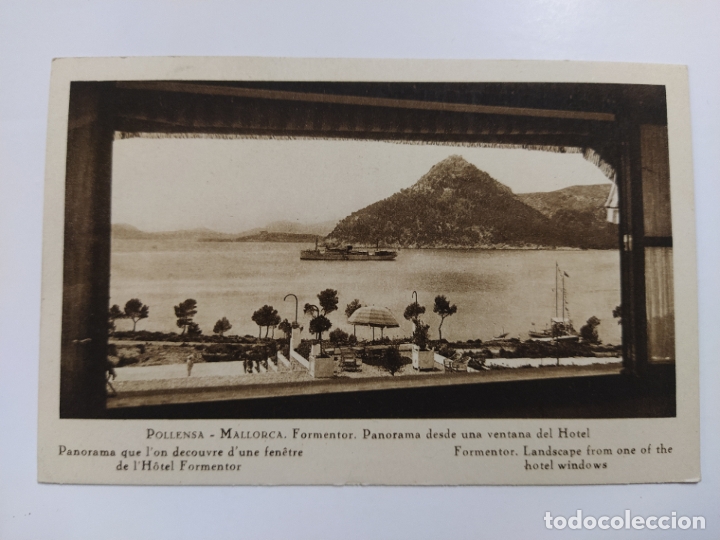 Cartes Postales: FORMENTOR-PANORAMA & BARCO-HUECOGRABADO MUMBRU-VER FOTOS-(62.903)