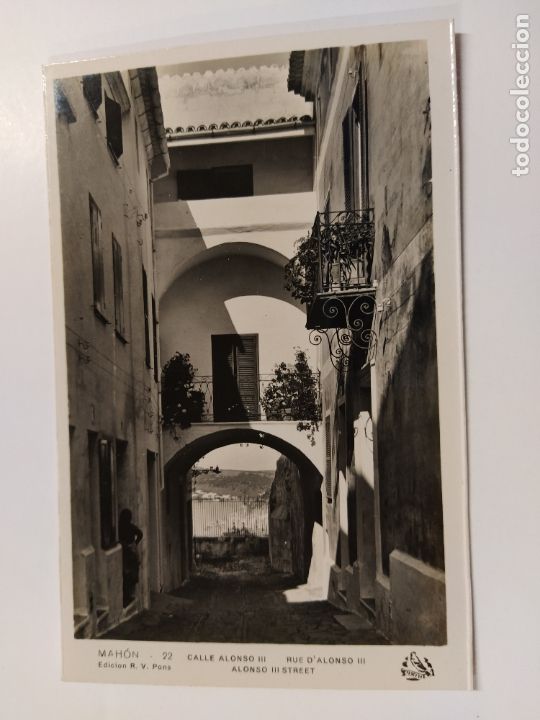 Cartes Postales: MAHON-CALLE ALFONSO III-22-FOTOGRAFICA ED&middot;R.V..PONS-VER REVERSO-(62.922)