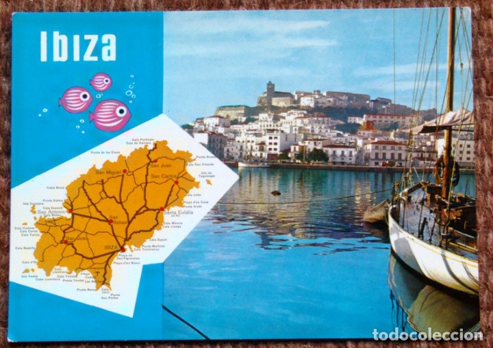 Postales: IBIZA - PLANO - MAPA - Foto 1