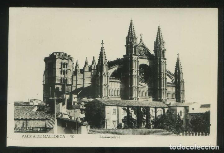 Postales: Palma. *La Catedral* Sin datos editor n&ordm; 10. Circulada 1935. - Foto 1