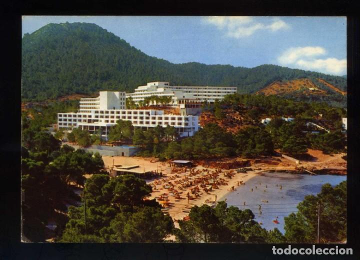 Postales: Sant Joan de Labritja. Portinatx. *Hoteles Greco y Presidente* Ed. C. Figueretas n&ordm; 270. Circulada.