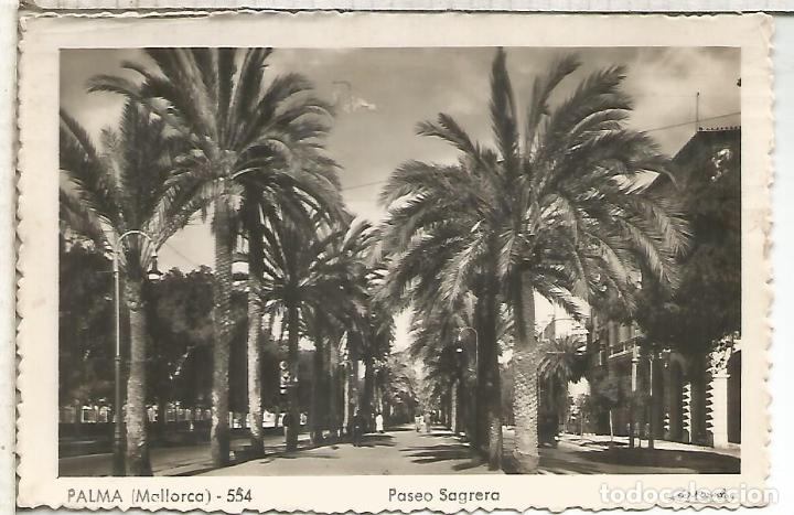 Postales: MALLORCA PALMA PASEO DE SAGRERA ESCRITA - Foto 1