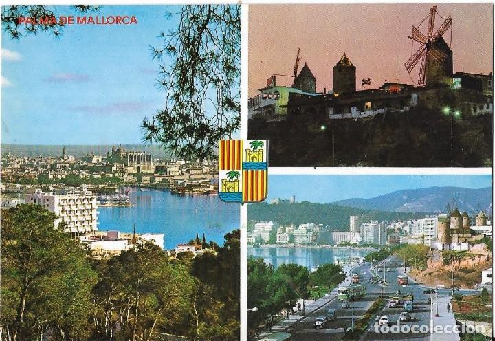 Postales: :::: B495 - POSTAL - PALMA DE MALLORCA - PASEO MARITIMO - Foto 1