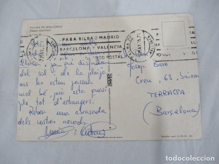 Postales: Palma de Mallorca - Paseo Mar&iacute;timo - Escrita - Foto 2