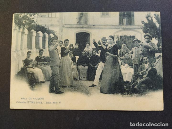 Postales: BALEARES-BALL DE PAGESES-REVERSO SIN DIVIDIR-COL&middot;ULTIMA HORA I SERIE N&ordm;9-POSTAL ANTIGUA-(65.790)