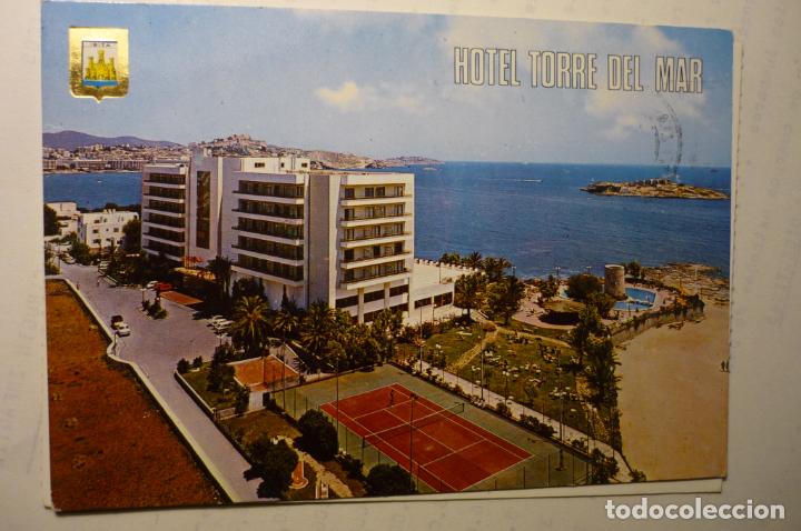 Postales: postal ibiza.- hotel torre del mar-circulada