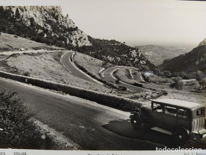 Cartoline: SOLLER-CARRETERA DE PALMA-COCHE-213-FOTOGRAFICA ROISIN-POSTAL ANTIGUA-(66.310)