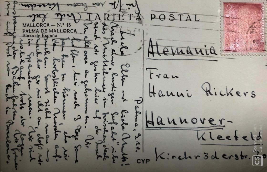 Postales: FRANCO. 2 PESETAS EN POSTAL MALLORCA. - Foto 1