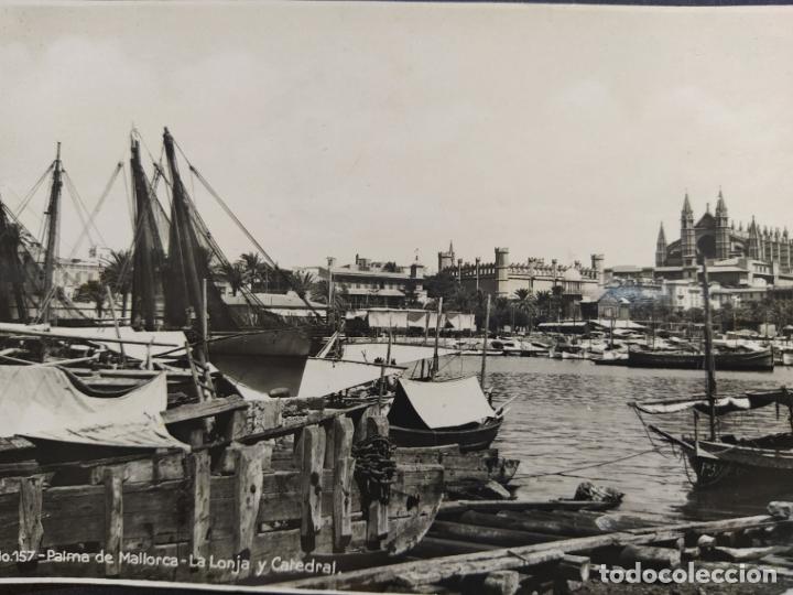 Cartoline: PALMA DE MALLORCA-LONJA Y CATEDRAL-FOTOGRAFICA-POSTAL ANTIGUA-(66.675)