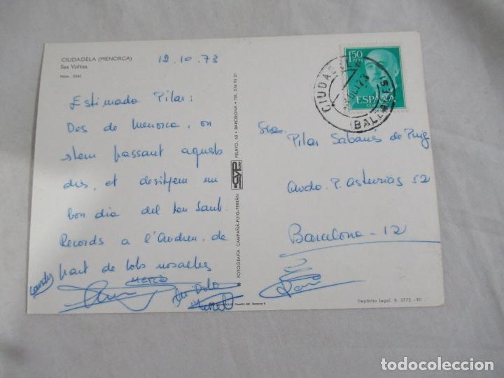Postales: Menorca - Ciudadela - Circulada - Foto 2