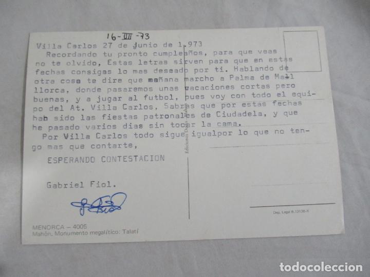 Postales: Menorca - Mah&oacute;n - Escrita - Foto 2