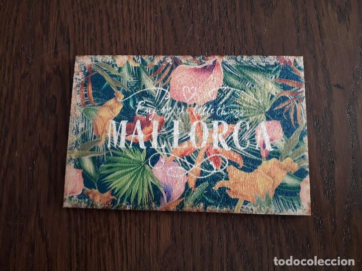 Postales: postal de madera de Mallorca-ibiza. Vintage