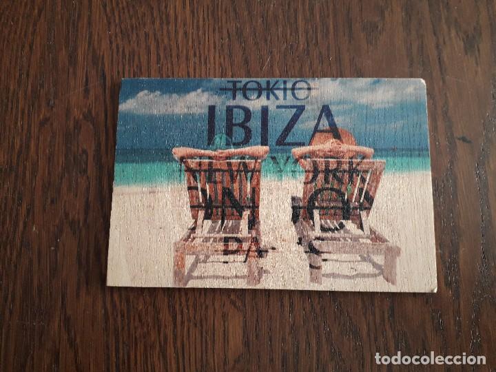 Postales: postal de madera de Ibiza. - Foto 1
