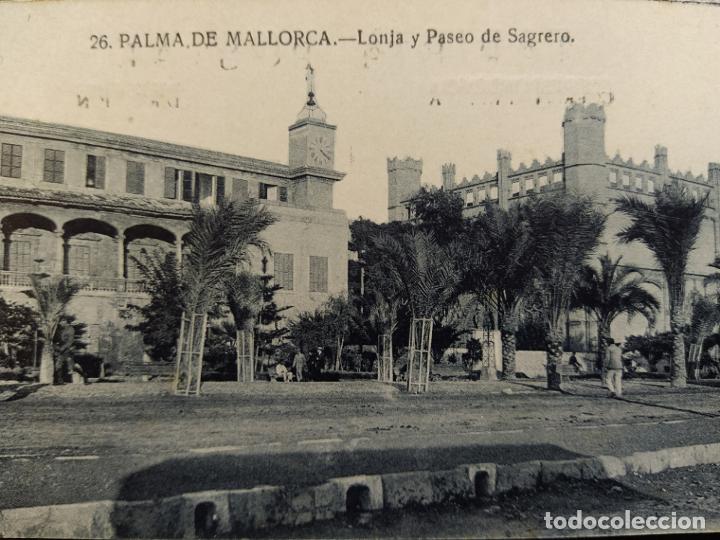 Postales: PALMA DE MALLORCA-LONJA Y PASEO DE SAGRERO-POSTAL ANTIGUA-(68.554)