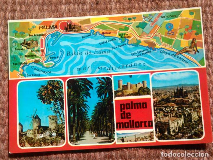 Postales: PALMA DE MALLORCA - PLANO - MAPA - Foto 1