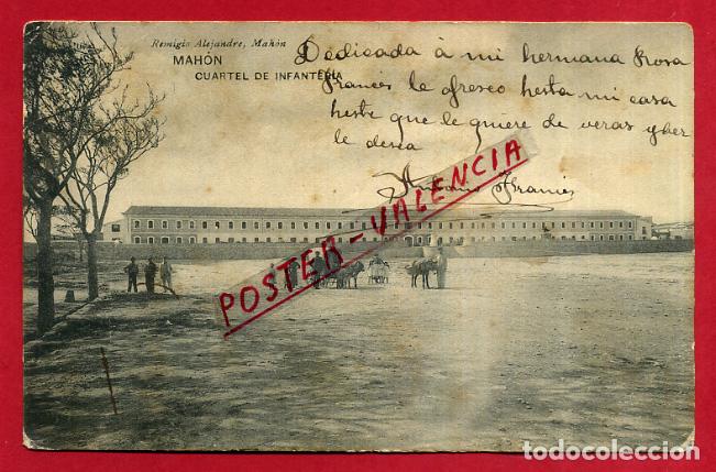 Postales: POSTAL MENORCA MAHON CUARTEL DE INFANTERIA , ORIGINAL P89177