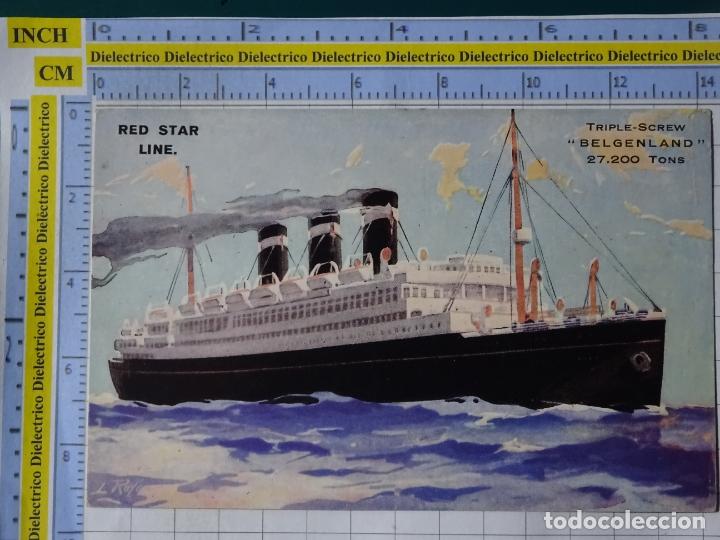 Postkarten: POSTAL DE BARCOS NAVIERAS. BARCO BUQUE BELGENLAND RED STAR LINE. 2
