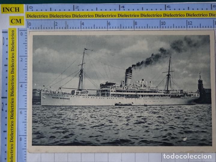 Cartes Postales: POSTAL DE BARCOS NAVIERAS. BARCO BUQUE P.D. ADOLPH WOERMANN LINIE ALEMANIA. 3