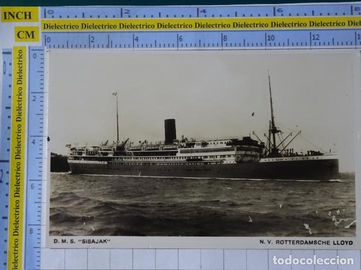 Cartes Postales: POSTAL DE BARCOS NAVIERAS. BARCO BUQUE DMS SIBAJAK N.V. ROTTERDAMSCHE LLOYD. 22