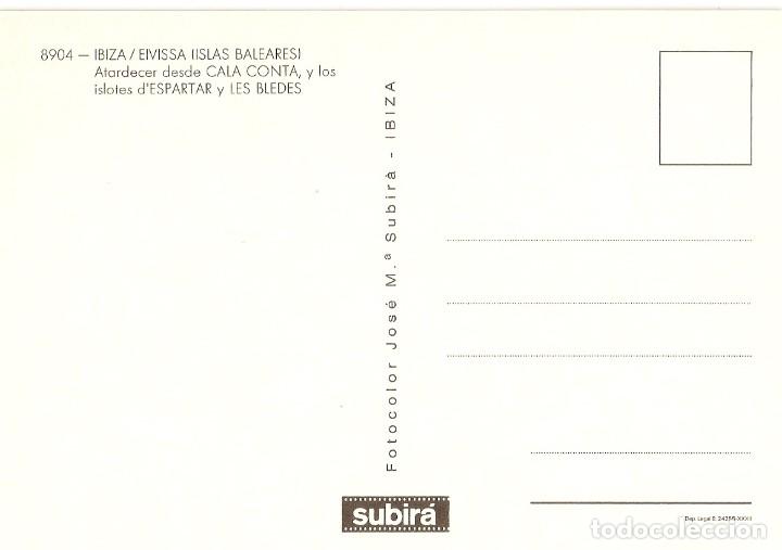 Postales: POSTAL IBIZA 8904 - CALA CONTA - Foto 2