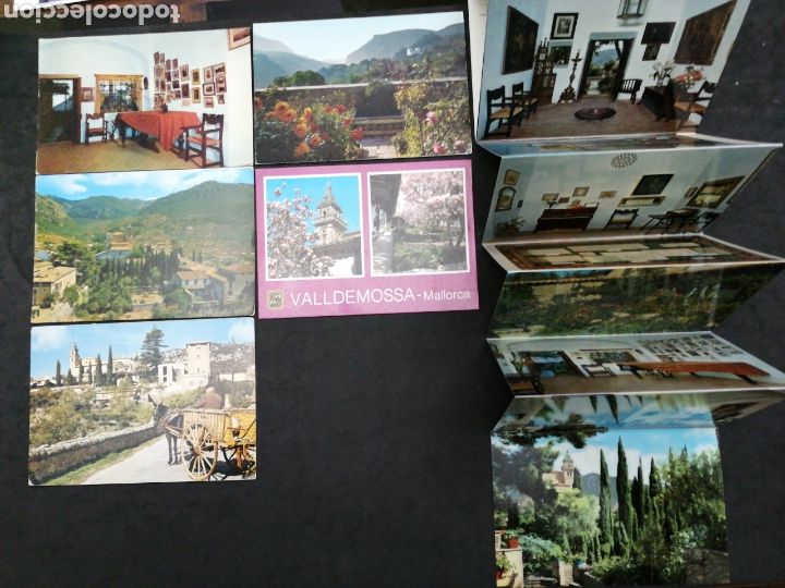 Postales: VALLDEMOSSA, LOTE DE 5 POST. Y UN LIBRO CON - Foto 1