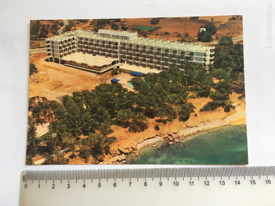 Postales: POSTAL. SANTA EULALIA DEL R&Iacute;O. HOTEL AUGUSTA. PUBLINTEL.