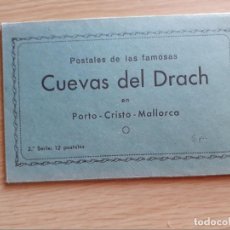 Postales: LIBRO CON 12 POSTALES - CUEVAS DEL DRACH EN PORTO CRISTO MALLORCA. Lote 202655363
