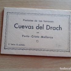 Postales: LIBRO CON 12 POSTALES - CUEVAS DEL DRACH EN PORTO CRISTO MALLORCA. Lote 202657911