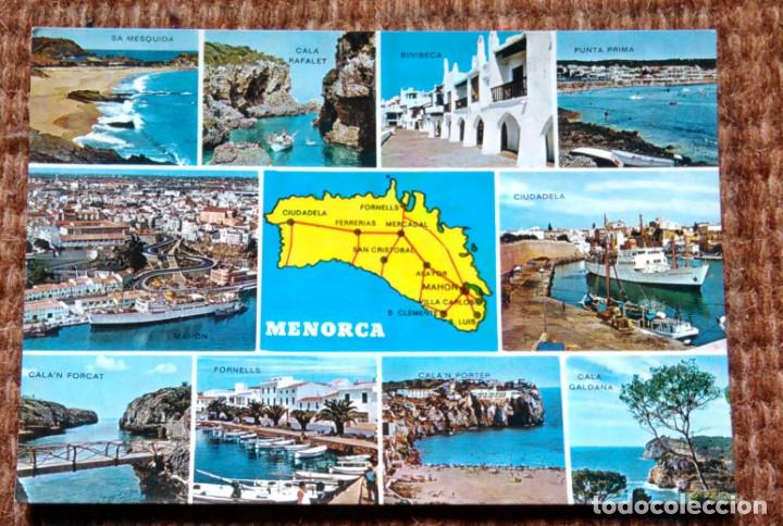 Postales: MENORCA - MAPA - PLANO - Foto 1