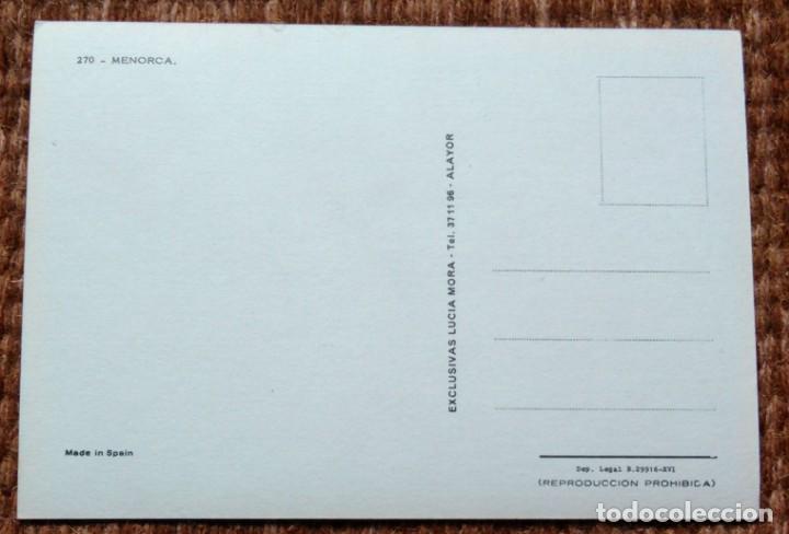 Postales: MENORCA - MAPA - PLANO - Foto 2