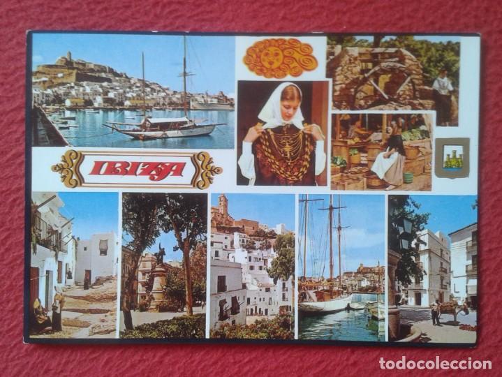 Postales: POST CARD BALEARIC ISLANDS ISLA DE IBIZA N&ordm; 347 ISLA BLANCA DIVERSOS ASPECTOS DIVERS ASPECTS...SPAIN