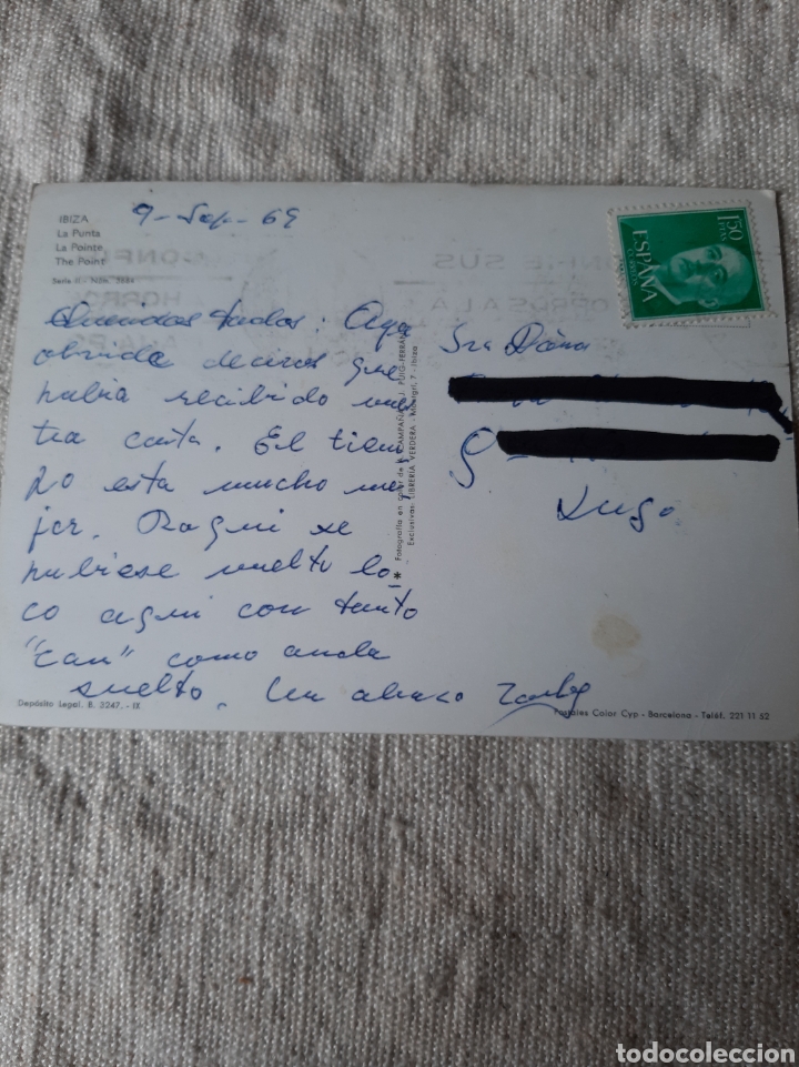 Postales: 1969 Ibiza la punta - Foto 2