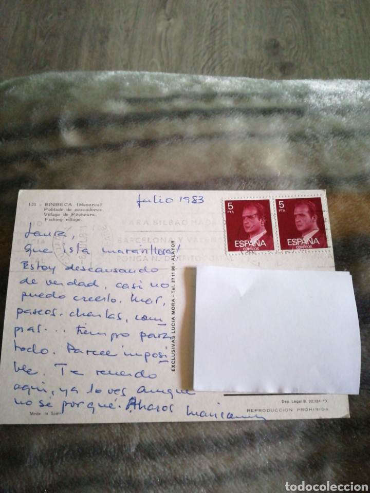 Postales: Postal binibeca Menorca 1983 - Foto 2