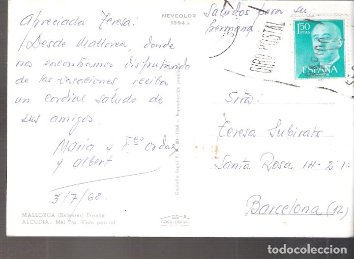 Postales: Mal Pas. Alcudia. Mallorca.1968. - Foto 2