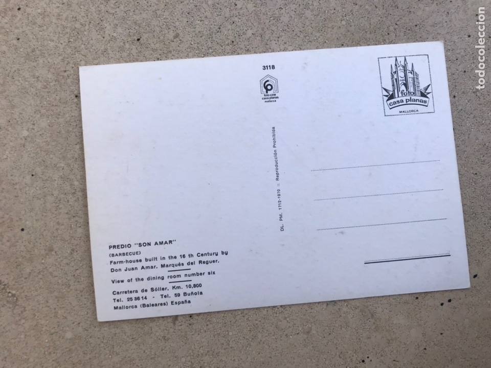 Postales: Postal &ldquo;Son amar&rdquo; Baleares - Foto 2