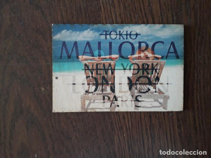 Postales: postal de madera de Mallorca. - Foto 1
