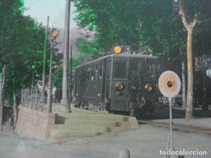 Postales: SOLLER-ESTACION Y ANDEN DEL FERROCARRIL-FOTOGRAFICA-POSTAL ANTIGUA-(72.241)