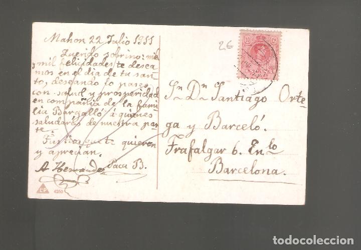 Postales: 1 postal mandada desde mahon 1911 - Foto 2