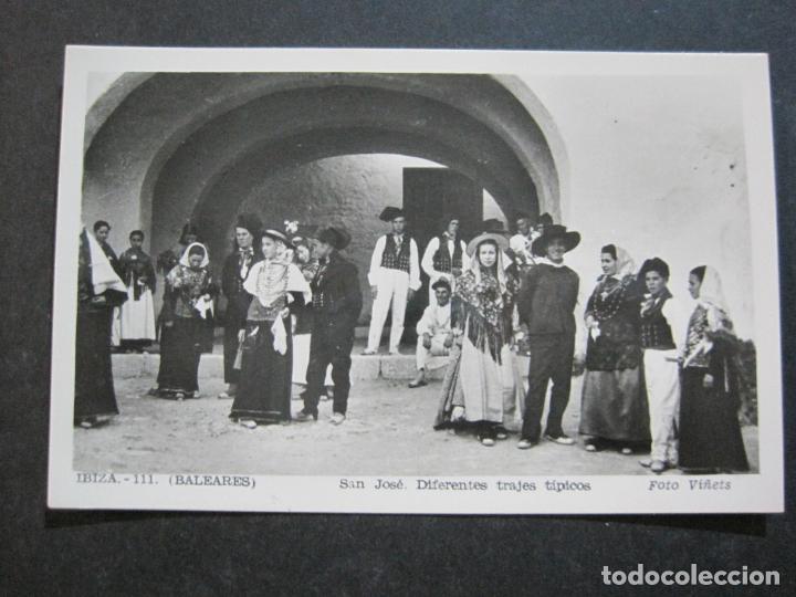Postkarten: IBIZA-SAN JOSE-DIFERENTES TRAJES TIPICOS-VI&Ntilde;ETS FOTOGRAFICA-111-POSTAL ANTIGUA-(73.097)