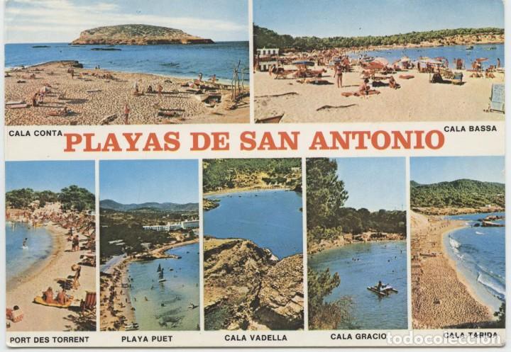 Postales: N&ordm; 1109-IBIZA. Playas de San Antonio. Sin circular. Ed. COFIBA DISTRIBUCIONES, S.A.