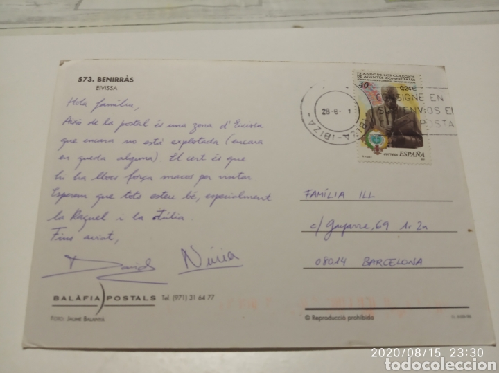 Postales: Postal benirras Ibiza - Foto 2