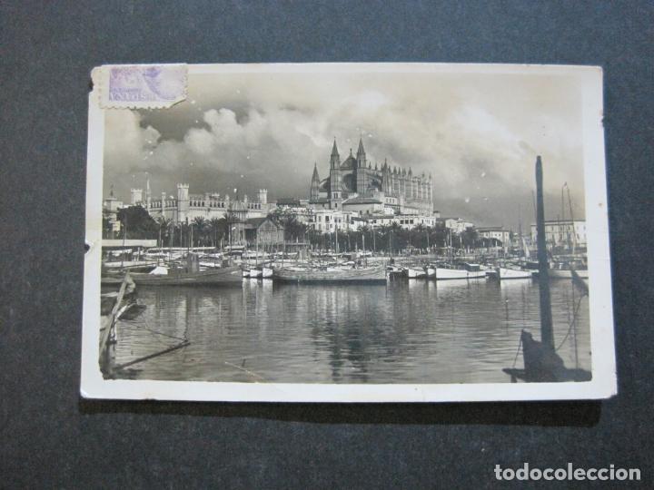Postkarten: PALMA DE MALLORCA-DETALLE PUERTO-POSTAL FOTOGRAFICA ANTIGUA-(73.406)