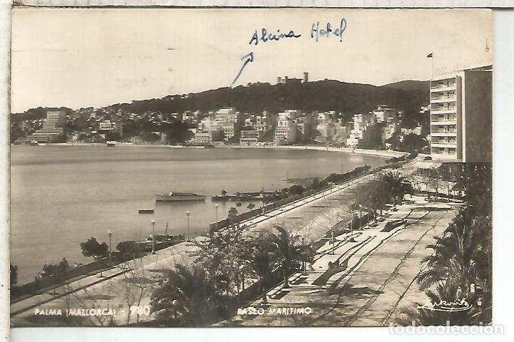 Postales: PASEO MARITIMO PALMA MALLORCA ESCRITA - Foto 1
