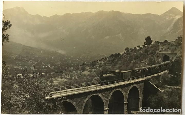 Postales: MALLORCA. SOLLER. PUENTE CON FERROCARRIL. - Foto 1