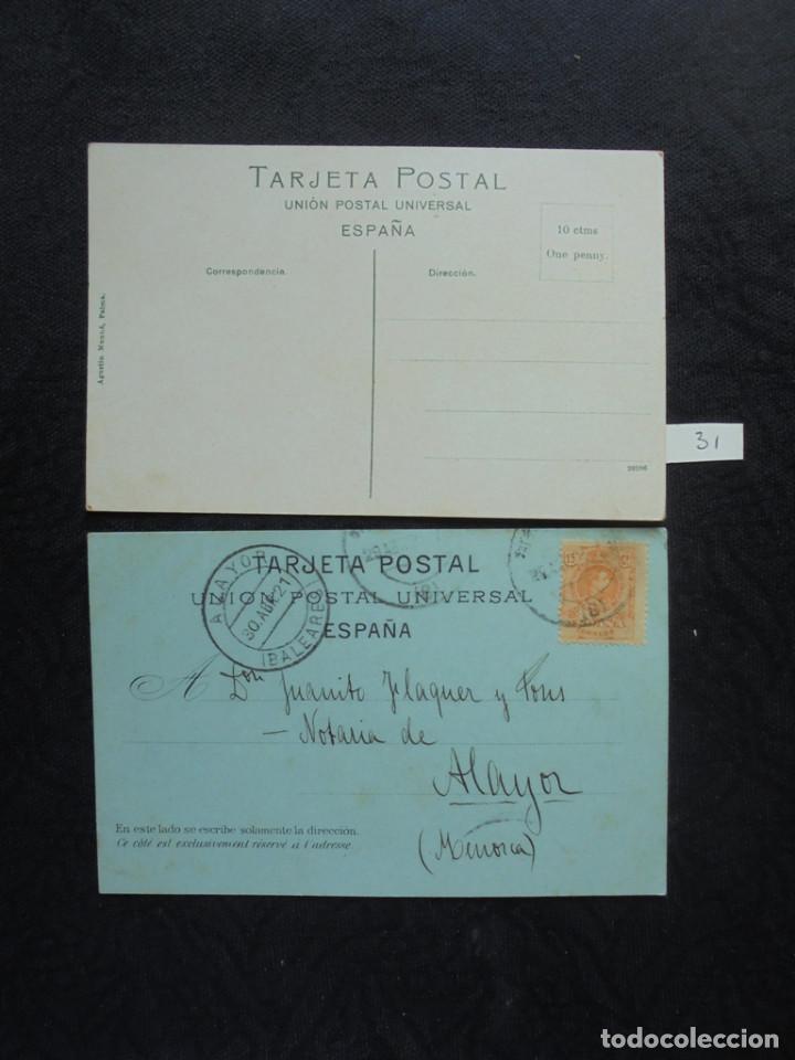 Postales: 2 Postales Palma de Mallorca. Pr 1900 - Foto 2
