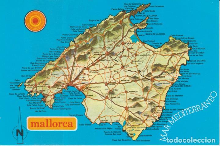 Postales: (150) MALLORCA. MAPA - Foto 1