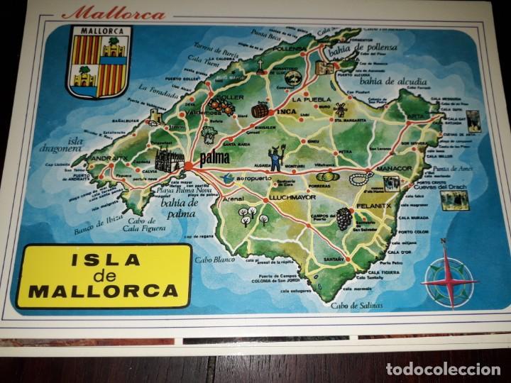 Postales: N&ordm; 39273 POSTAL MALLORCA MAPA - Foto 1