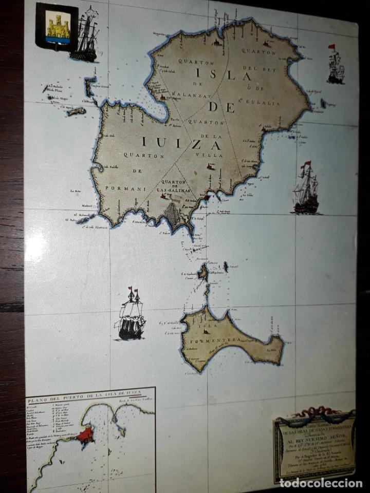 Postales: N&ordm; 40371 POSTAL IBIZA MAPA - Foto 1